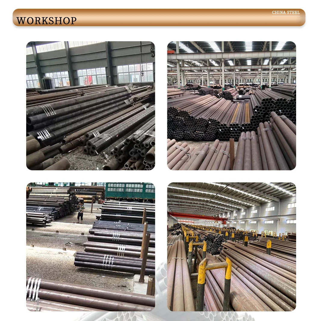 Direct Factory Sale St52 St57 Stpg42 Q235 Q345 15CrMo 40crmo 30CrMo 12m 6m 6.4m Length Seamless Carbon Steel Round/Square Tube/Pipe