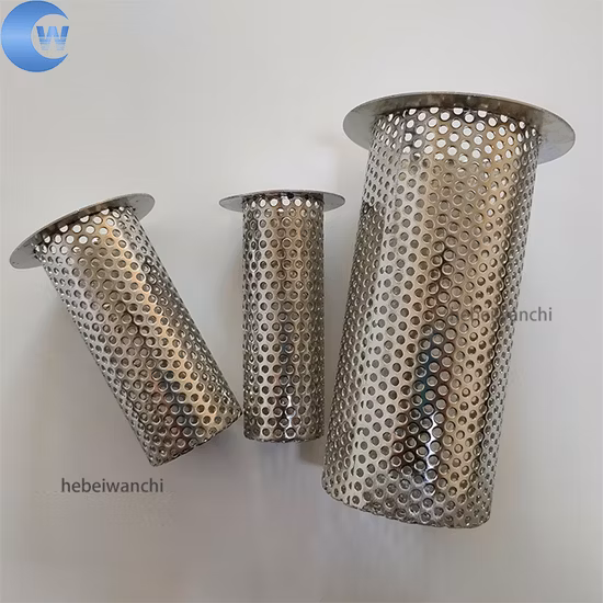 Tubo de filtro de metal perforado silenciador de escape de coche SS316